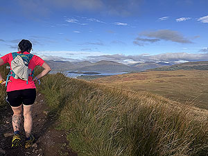 Highland fling : Nearing the top of Conic hill