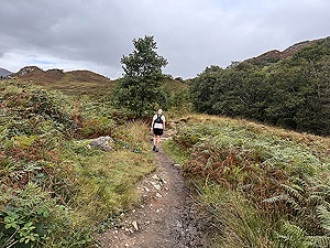 Highland fling : Past the technical section and now some hills