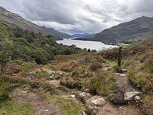Highland fling : Looking back down the loch - the hard bit is done
