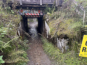 Highland fling : This underpass is suitable for anyone less than 3 feet tall