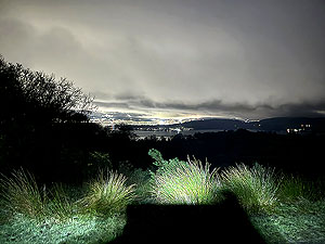 HAAC - Highland mans way : Night time Greenock in the distance