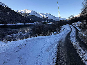 Loch Doine on a lovely winter morning 