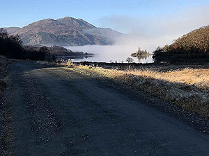 Loch Achray in mist