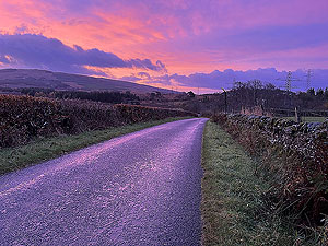 Purple road of Glan Fruin