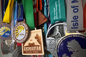 Scottish running medals